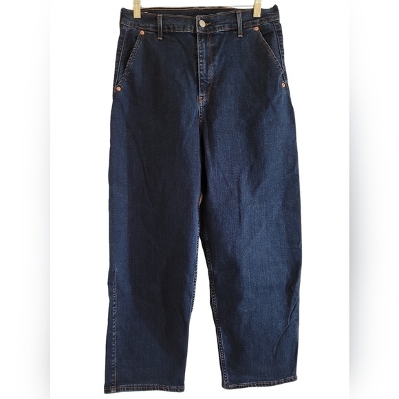 Levi's Engineered Balloon Leg Jeans Women's 30 High Rise Cropped Wide Leg - Picture 3 of 12